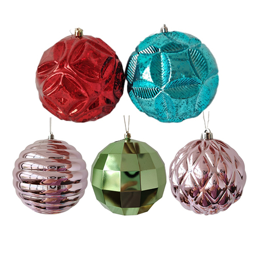 Senmasine 15 センチメートルカスタムクリスマスつまらないもの飛散防止プラスチック装飾品ぶら下げ装飾特殊な形状のボール