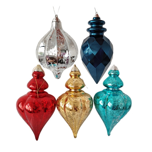 Senmasine ornamenten kerstballen Meerdere maten Onbreekbaar Speciaal gevormde kerstballen hangende decoratie