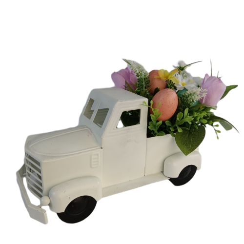 Senamsine primavera planta flores artificiais carro vegetação para casa jardim escritório festival decoração