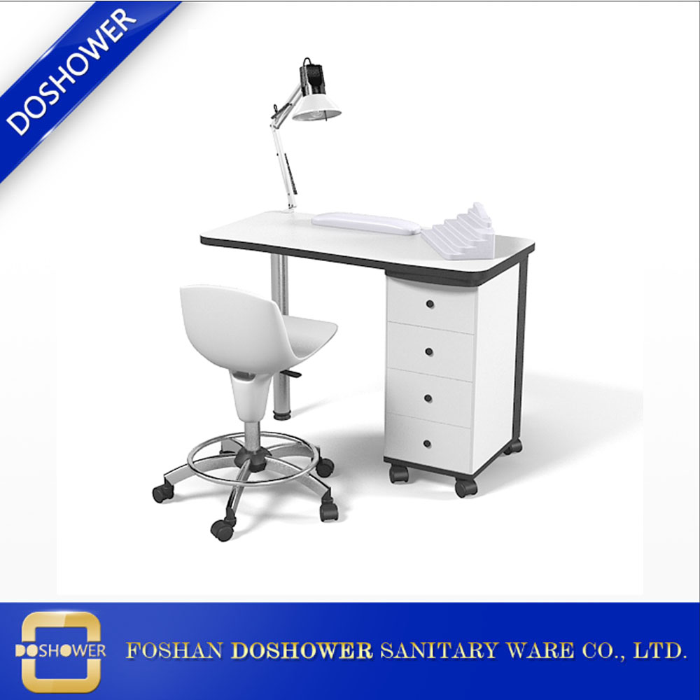 China manicure table with elegant diamond salon equipment manicure DS-141 for fashion nail desk shop design
