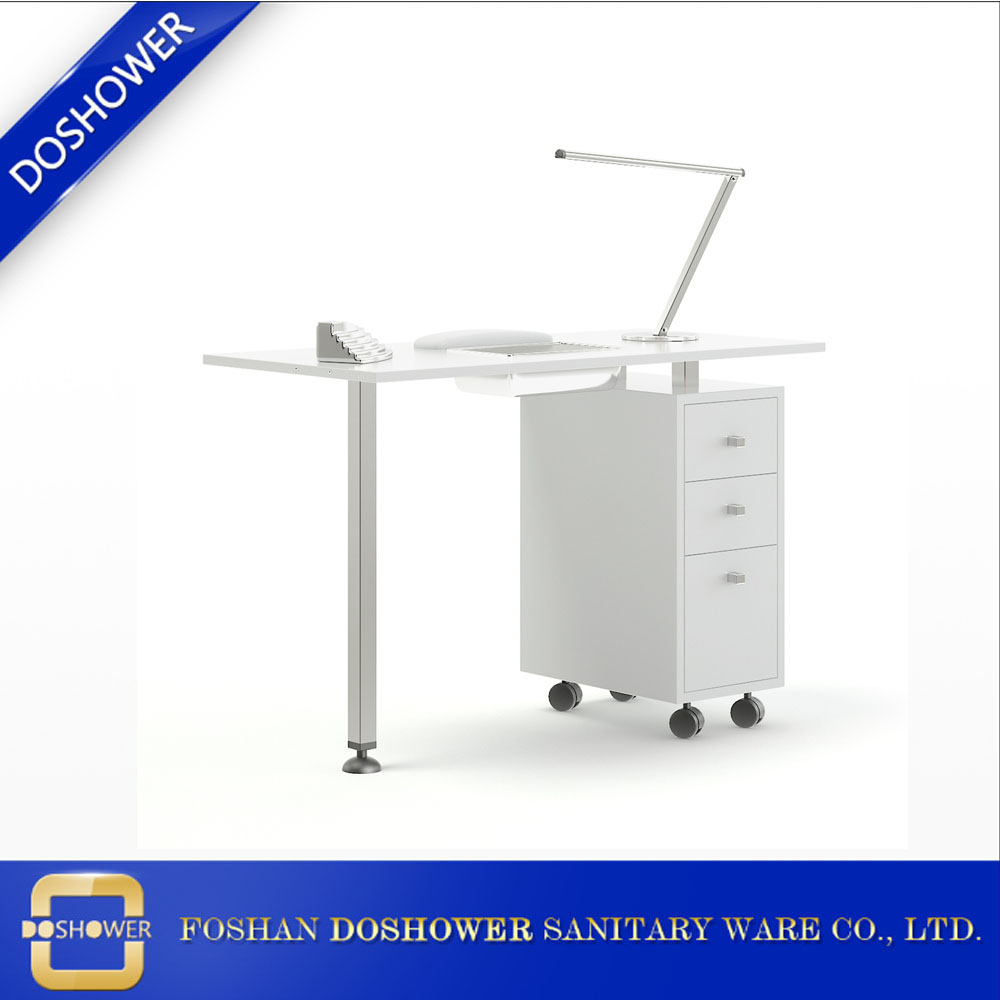 China manicure nail table mobile station with fashion dust collector DS-J141 of makeup case cosmetic furniture supplier