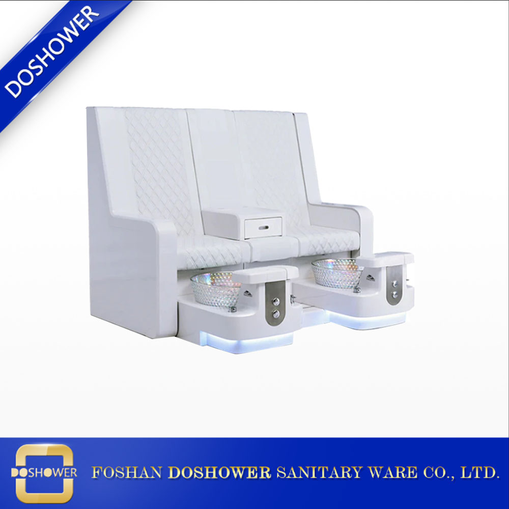 Fabricantes de sillas de pedicura spa banco DS-P1020 consola central de 2 asientos
