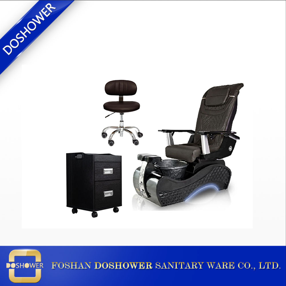 Fábrica de silla de spa de pedicura DS-P1110 con función de masaje de tacto humano con luz LED dual