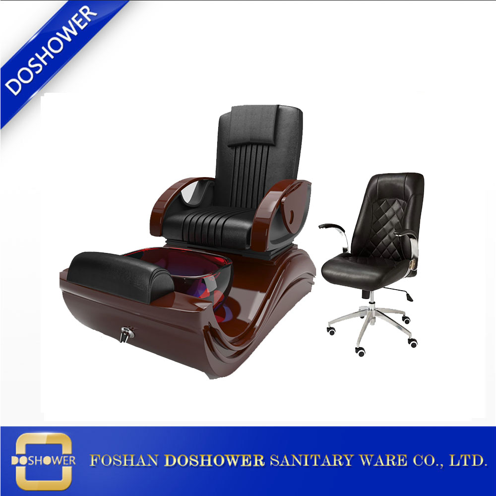Fabricante de silla de estación de plataforma de pedicura DS-P1220 con función de desbordamiento de revestimiento de chorro de aire de llenado automático