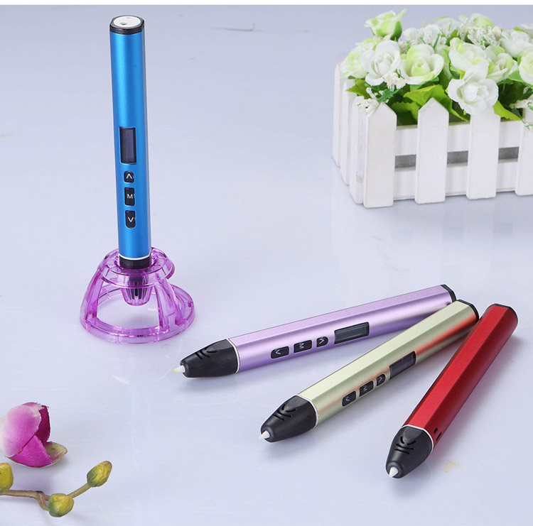 Best 6th generation normal temperature 3d printing pen set with PLA filament refills