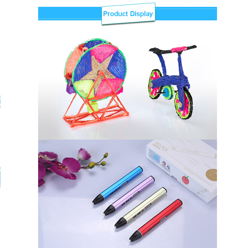 Graffiti V6 OEM aangepaste 3D-printerpen stereo nieuwe 3D-pen voor doe-het-zelf-creatie voor kinderen