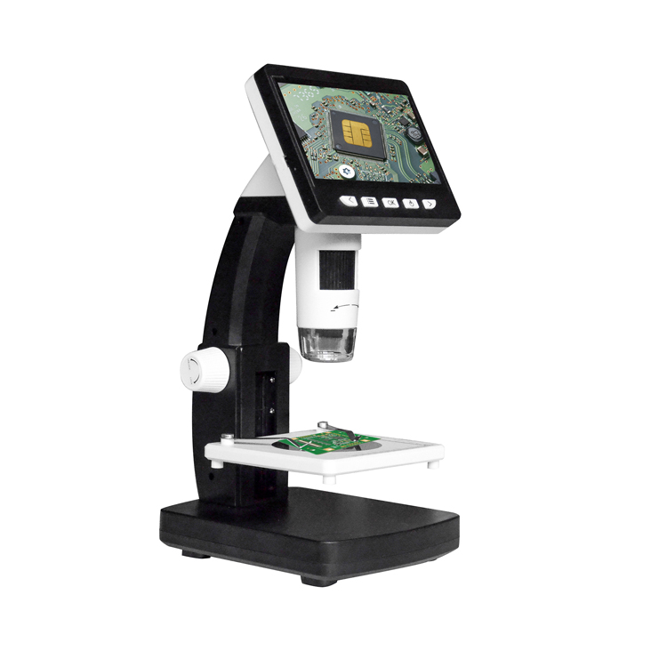 Ψηφιακό ηλεκτρονικό μικροσκόπιο επισκευής 1000X Βιομηχανικό ψηφιακό μικροσκόπιο LCD 4,3 ιντσών με οθόνη LCD