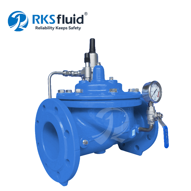 Chimaera series K200 water valve ductile iron flange pressure reducing valve PN16 PN25 for water tank
