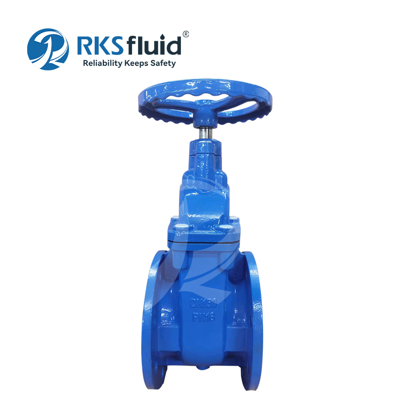BS5163 ductile iron metal seated flange gate valve DN100 DN150 PN16 for water