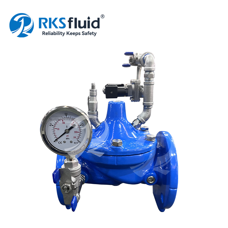PRV valve supplier dn50 dn100 dn200 pn16 ductile cast iron water flange automatic hydraulic solenoid control valve customisable