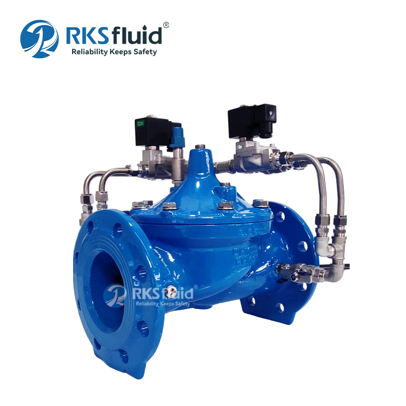 DN100 hydraulic control valve ductile iron 4