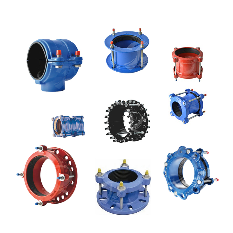 Cyclopes Series Universal Ductile Iron Mechanical Couplings PN16 for for PVC PE DI Pipe