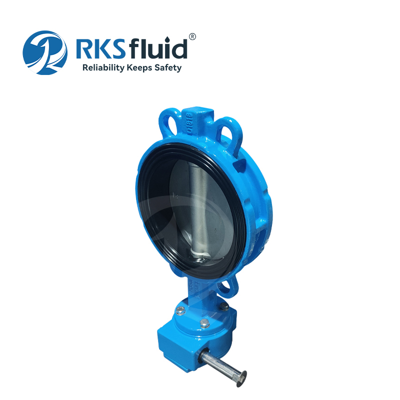 Factory Direct 50mm Resilient Seat Ductile Iron Center Line Wafer Butterfly Valve PN16 150lbs