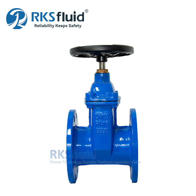 AWWA Ductile iron NBR EPDM Resilient Seated Flange Gate Valve BS5163 for Water