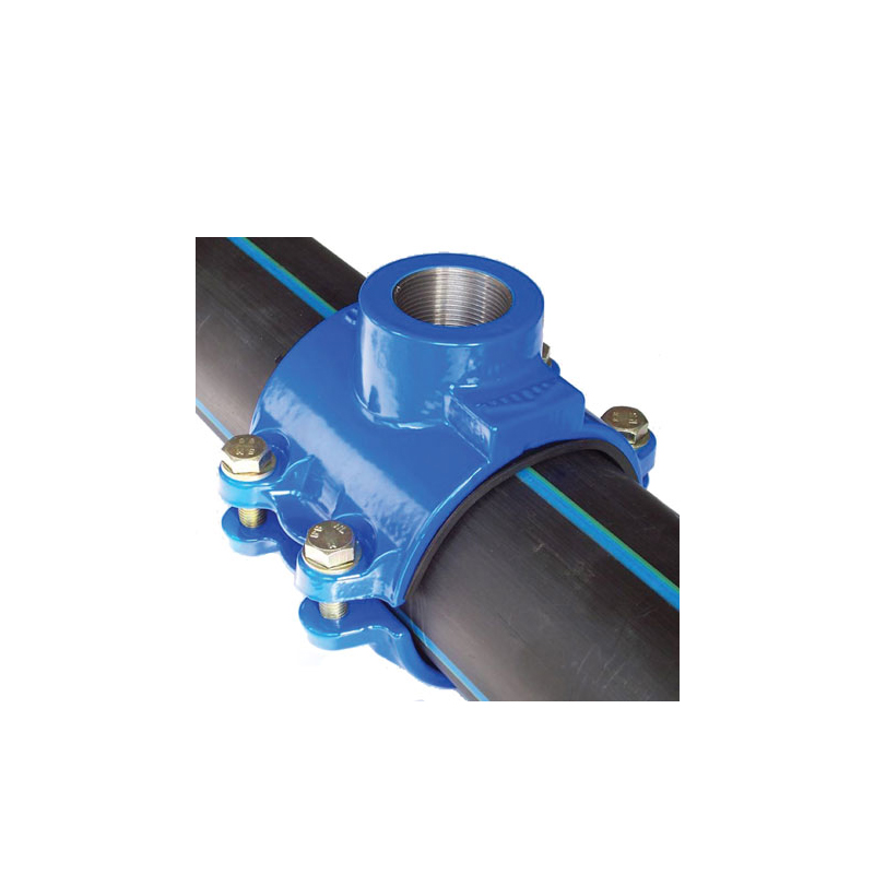 Chinese Valve Manufacturer Price Ductile Iron Tapping Saddles PN16 Customizable for PVC and PE Pipes