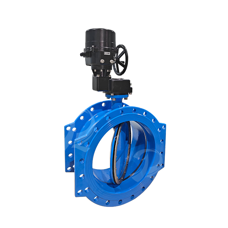 High Quality Factory supply DN1000 Electric Actuation Flange Double Eccentric Butterfly Valve PN10 PN16 for Drinking Water