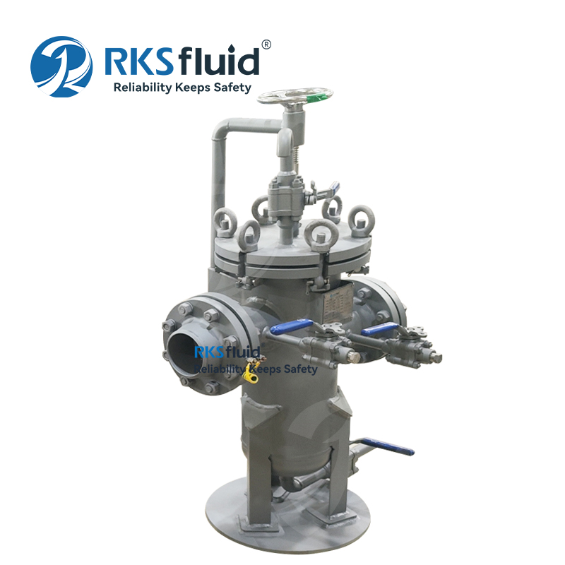 China Manufacturer Sea Water Filtration Stainless Steel Flanged Basket Filter