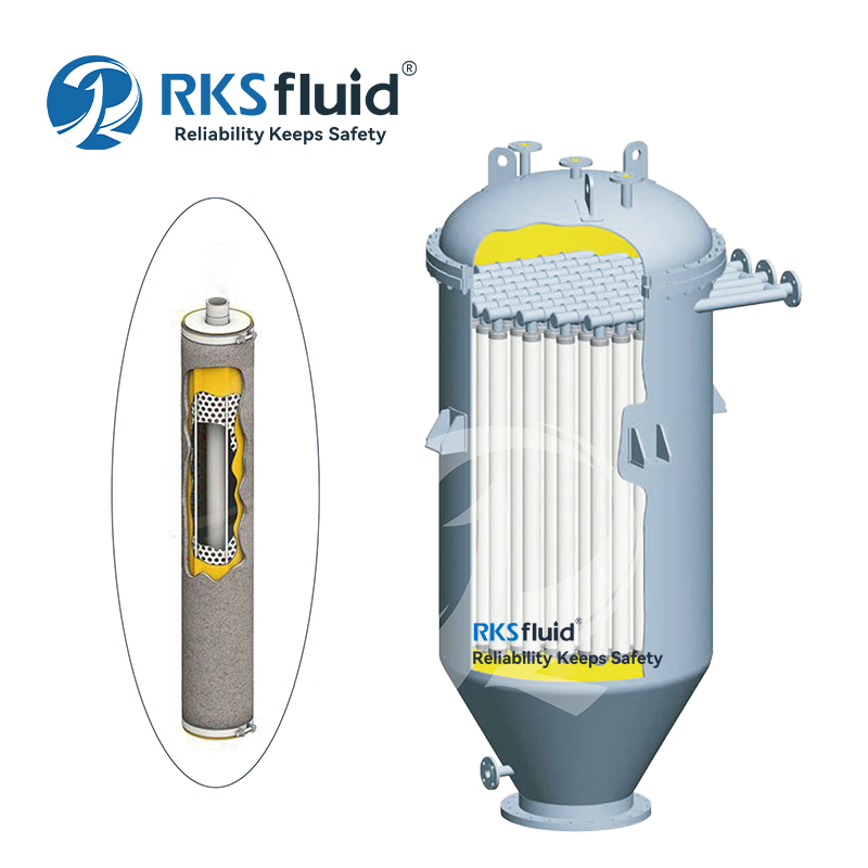 RKSfluid High-Quality High Efficiency 5 Micron Candle Filter Housing with Competitive Price