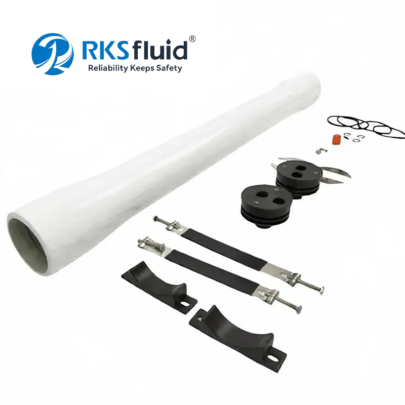 RKSfluid Thailand Factory 8 inch FRP pressure vessel housing End Port 600 Psi