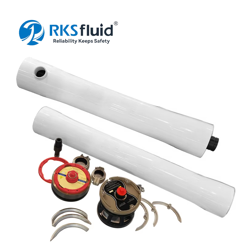 RKSfluid Thailand Factory Lightweight composite pressure vessel 8 inch RO Membrane Housing 300 PSI