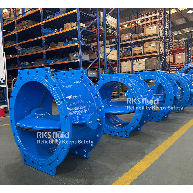 Фабрика клапана бабочки Athena Series Series Ductile Iron DN1800 Двойной эксцентричный фланцевый клапан бабочки PN16 для воды