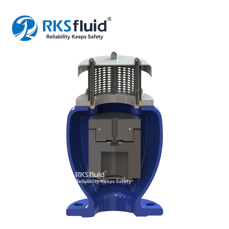 Válvula de ar combinada e eficiente durável DN150 PN16 para águas residuais