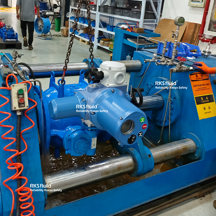 Válvula reguladora de flujo tipo pistón personalizable, válvula de aguja de actuador eléctrico DN1200 PN16 para tratamiento de agua