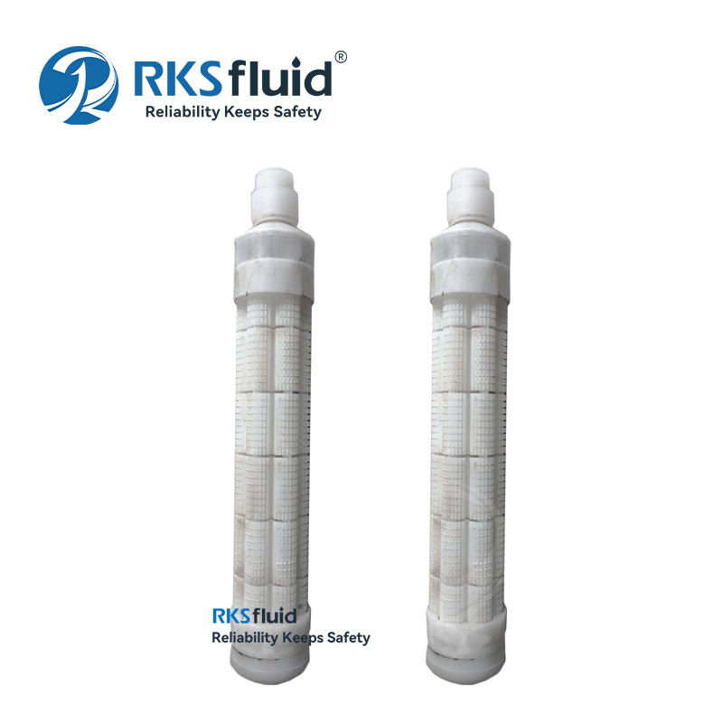 Élément filtrant en plastique PVDF / PP pour filtre à bougie