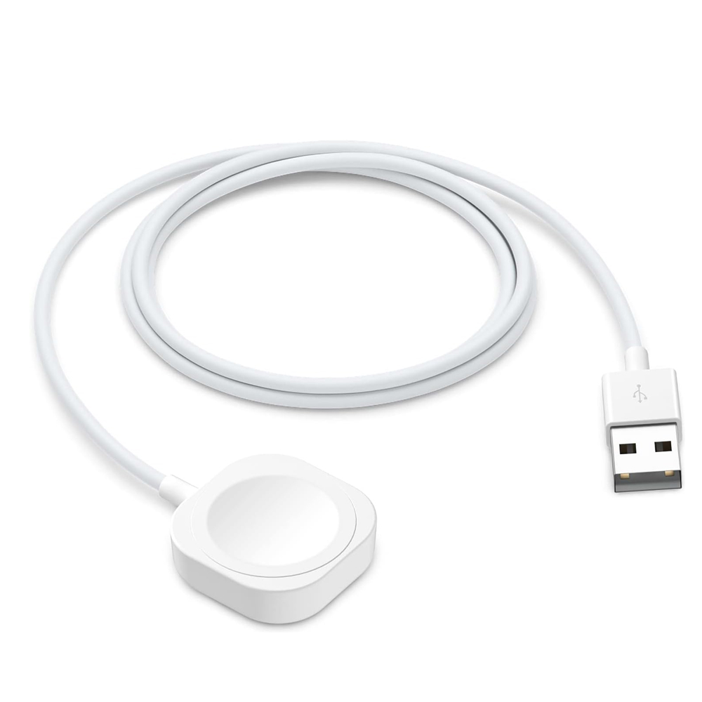 出厂价磁性无线手表充电器，带 USB 线，适用于所有 iWatch 自动连接无缝充电 (MH-D30C)