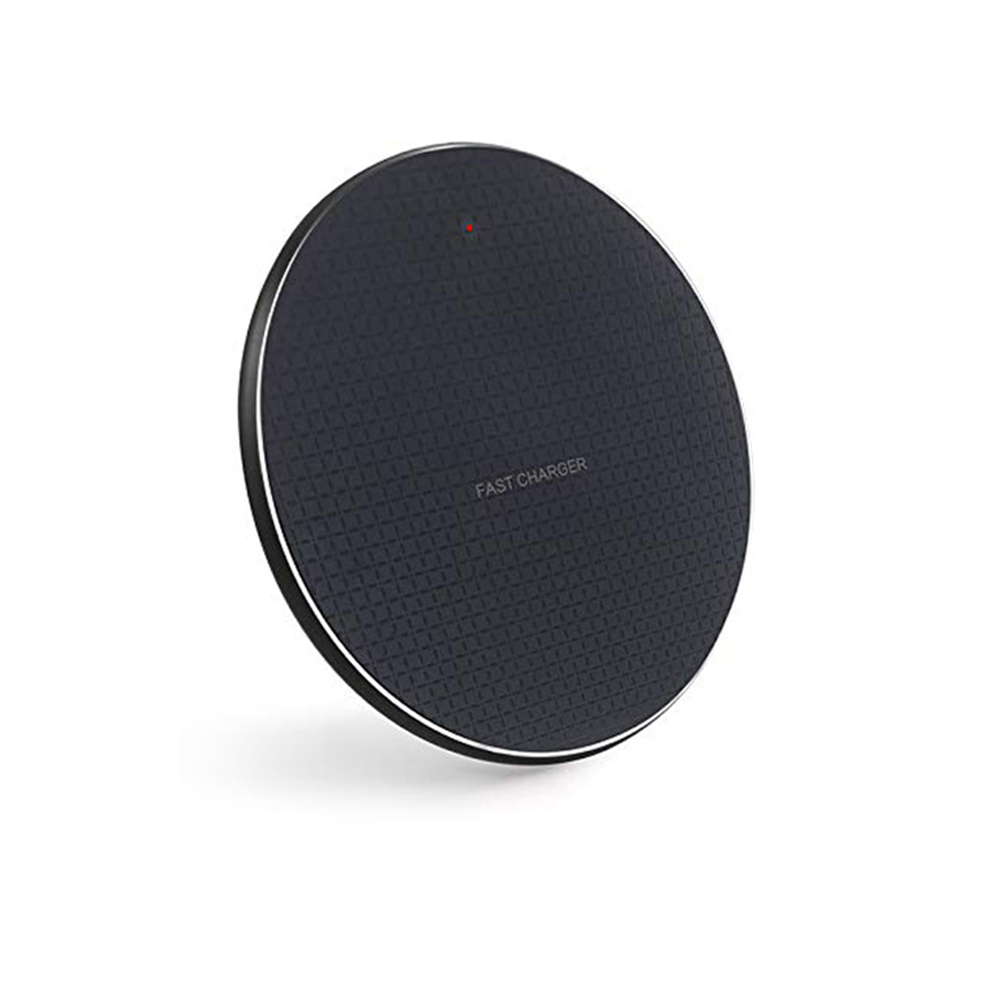 Tappetino di ricarica wireless veloce certificato CE RoHS e caricabatterie wireless veloce da 15 W con base in lega di alluminio più economico per smartphone (MH-D4)
