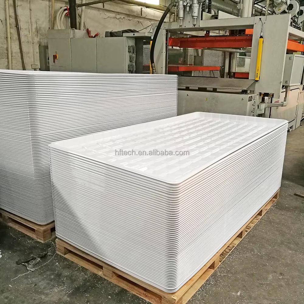 Noir Blanc ABS HANCHES Plastique 3x3 4x4 4x8 Hydro Fodder Flood and Drain Table