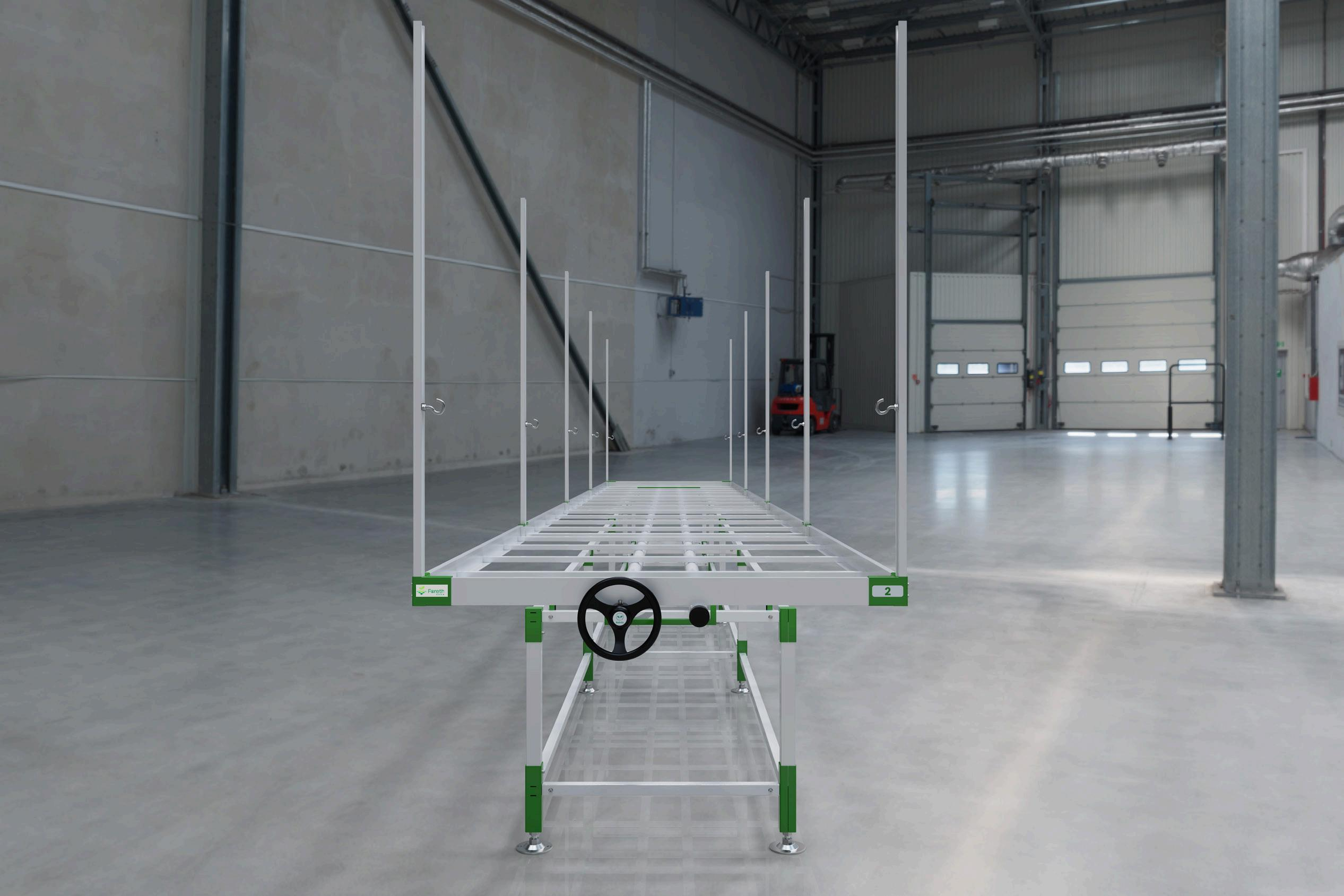 Grow Tables Rolling Mesh Table 4x8FT Welded Wire Mesh Table With Wheels Grow Mesh Bench for Agricultural Greenhouse Flower Plant