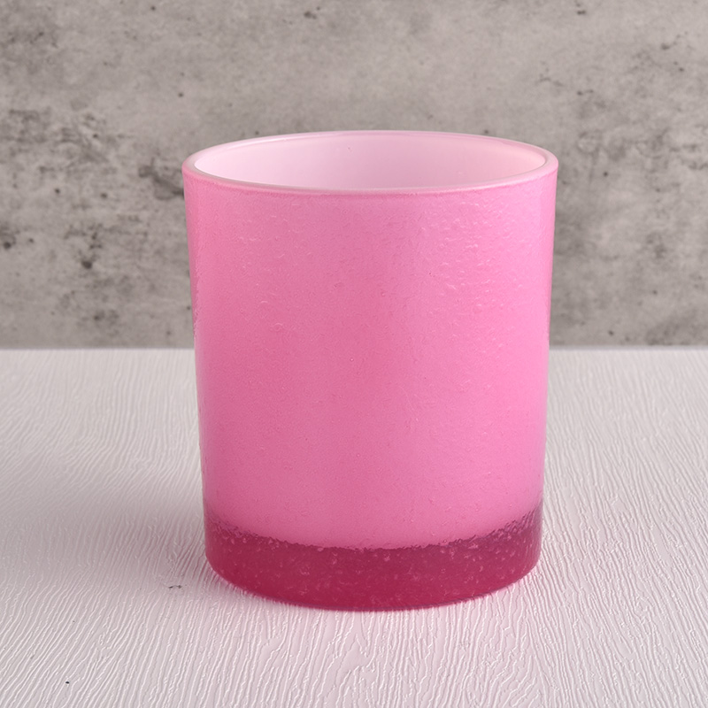 New arrival glass candle vessel for making with decoration wholesale