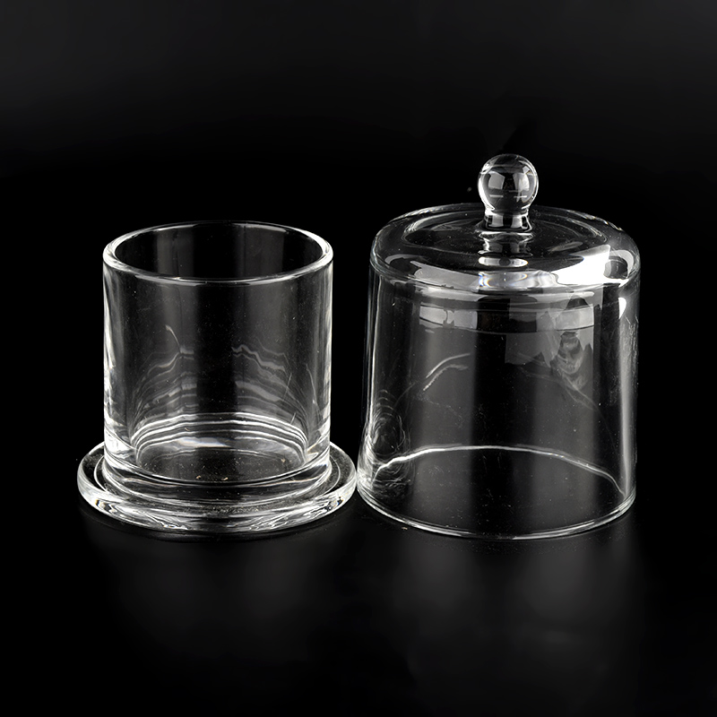 200ml glass candle jar with dome aromatherapy bell jar