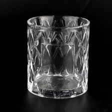 China 400ml transparent glass vessel for candle making supplier manufacturer