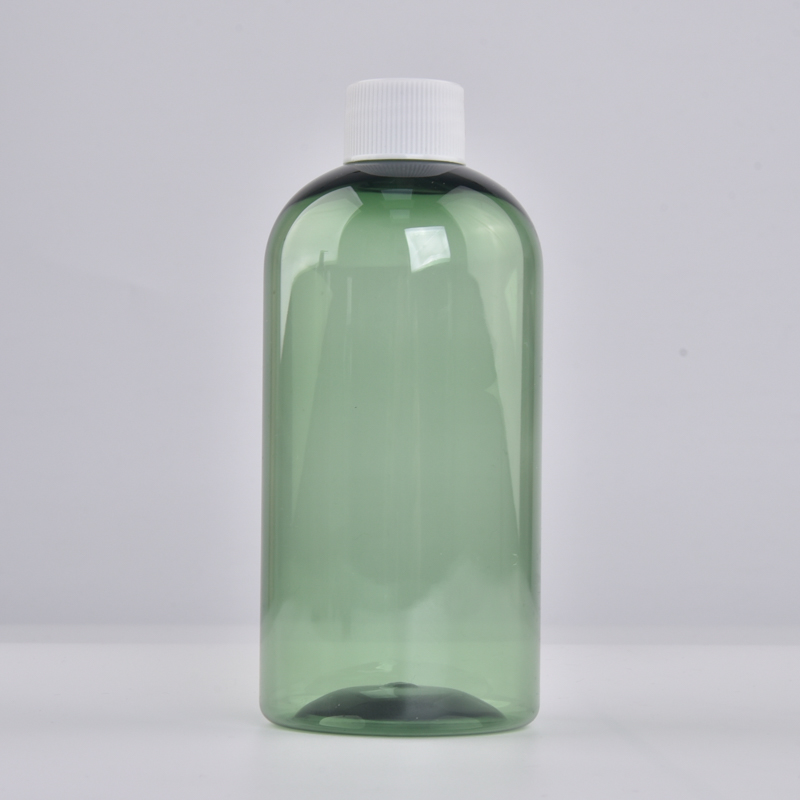 New Empty plastic Bottle 200ml Green PET Plastic Screw Cap Bottles