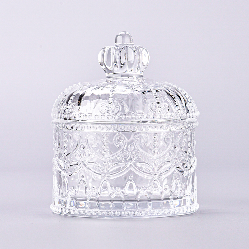 200ml Glass Container with Lids for Candle Making Glass Candle Jar with Lids
