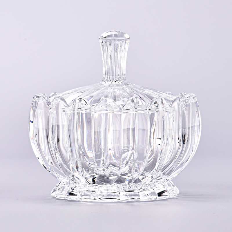 High Quliaty Glass Container with Lids Glass Jar with Lids Wholesale