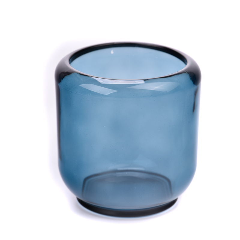 empty glass candle vessel 7oz candle holder wholesale