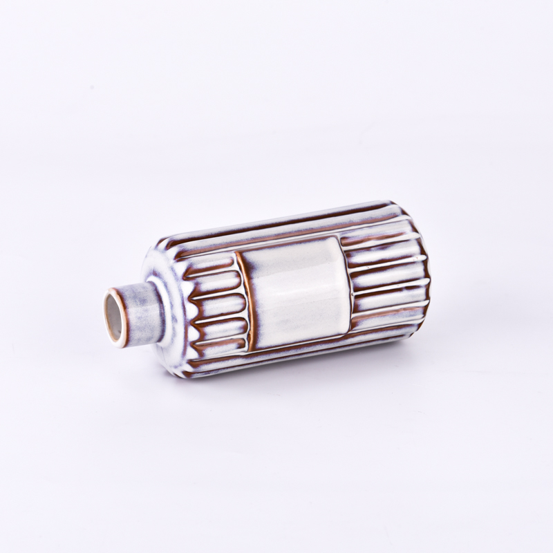 Luxury Cylinder Ceramic reed diffuser with Home Decor