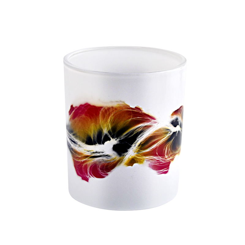 Lovely Glass Candle Jar For Decoration Empty Glass Candle Holder for Candle Making