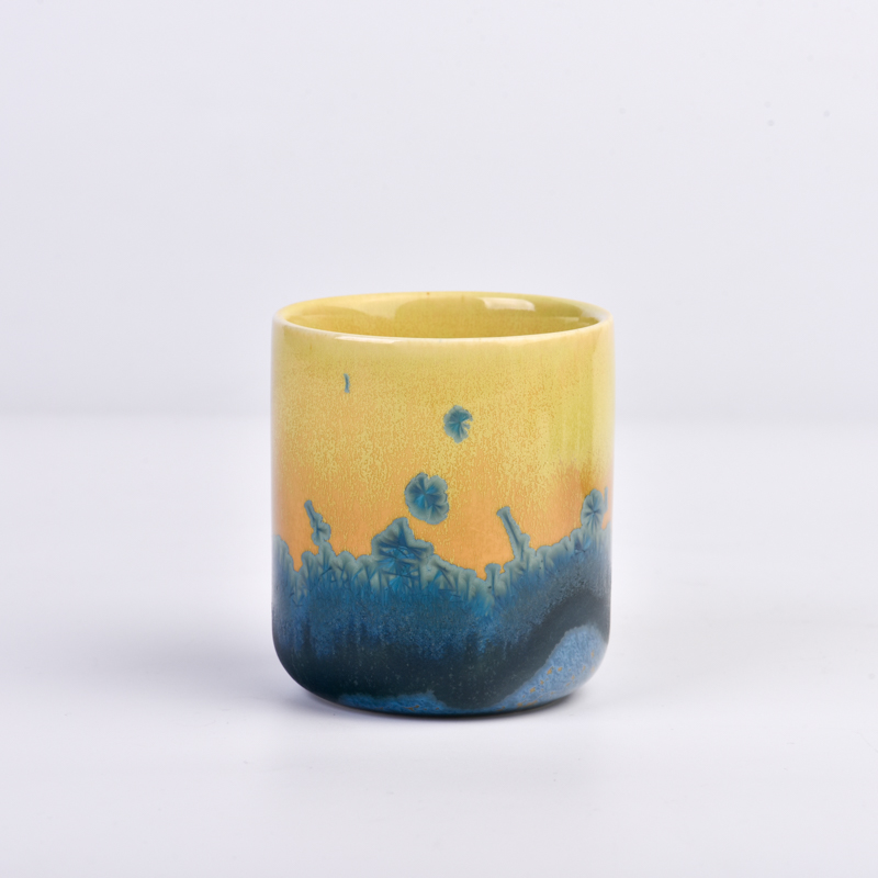 custom ceramic candle jar 200ml porcelain candle jar with home decor