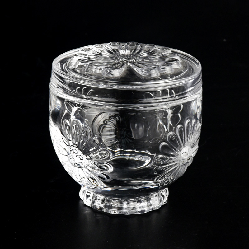 Votive 155ml Glass Candle Holder with Lids