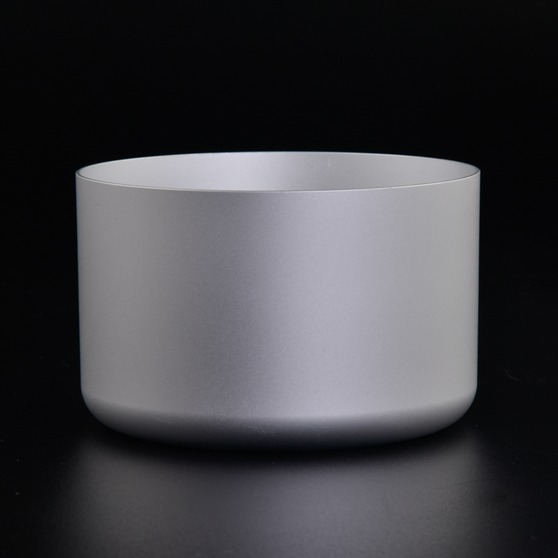 Wholesale 350ml Tinplate Wax Container Silver Metal candle jar