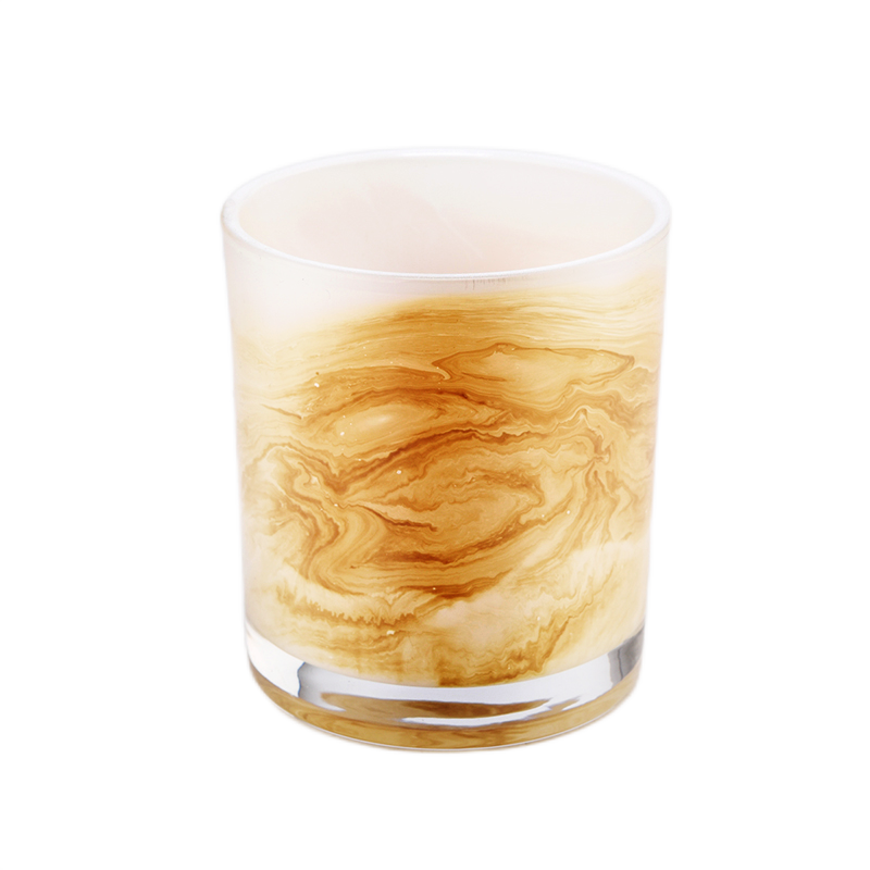 Unique Luxury 300ml Glass Candle Holders For Decoration
