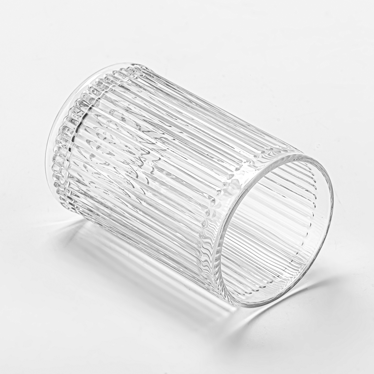 Clear glass candle vessels for candle making home decor