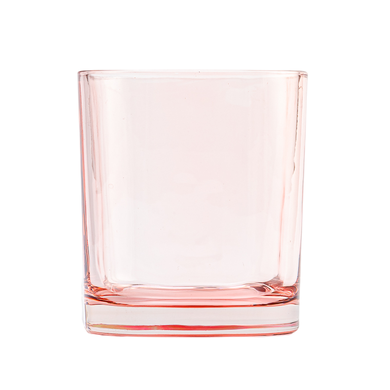 Wholesale luxury 8oz square glass candle jar
