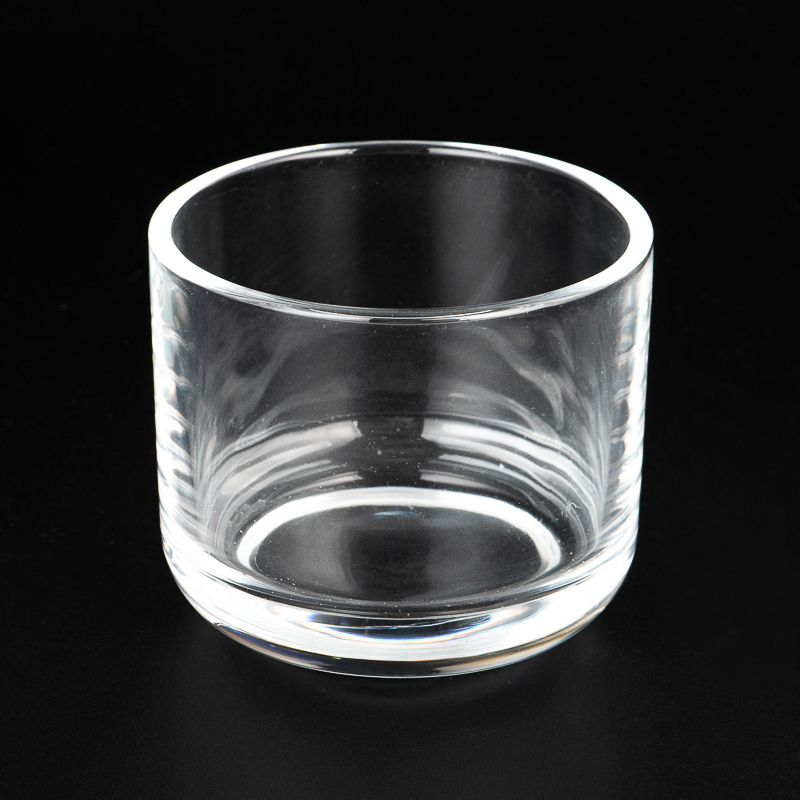 Private Label Custom Color Glass Candle Jars 8oz Glass Candle Holders