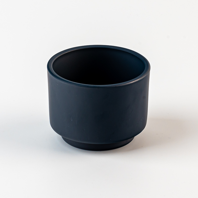 Empty blue color Glass Jar round Elegant Glass Jar Wholesale