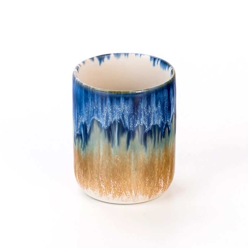 New Design Colorful Ceramic Candle Vessels Wholesale